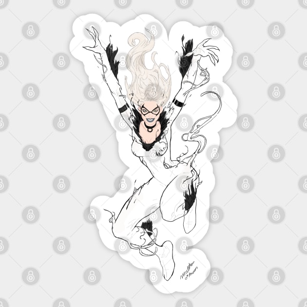 anti venom black kat Sticker by Castillo de Flores